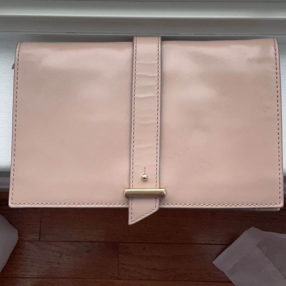 Cole Haan leather clutch with detachable insert